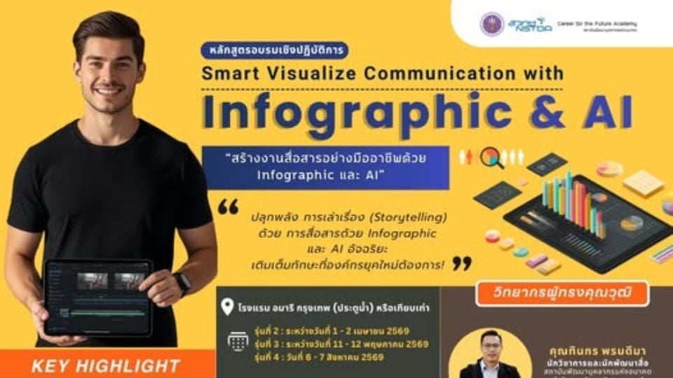 สวทช. เปิดคอร์ส Infographic & AI รุ่น 3 | Data Storytelling