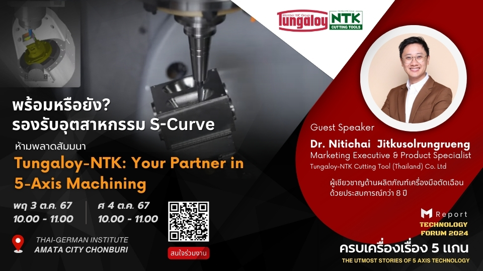 Tungaloy-NTK: Your Partner in 5-Axis Machining  