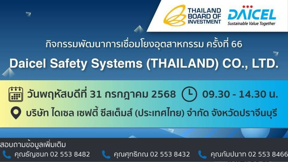 เปิดโอกาสธุรกิจใหม่! กิจกรรมเชื่อมโยงอุตสาหกรรม ครั้งที่ 66 กับบริษัท DSS