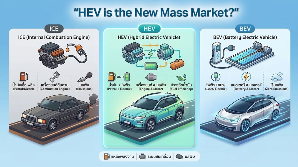 HEV ครองตลาดไทย: ธุรกิจยานยนต์ต้องปรับกลยุทธ์อย่างไร