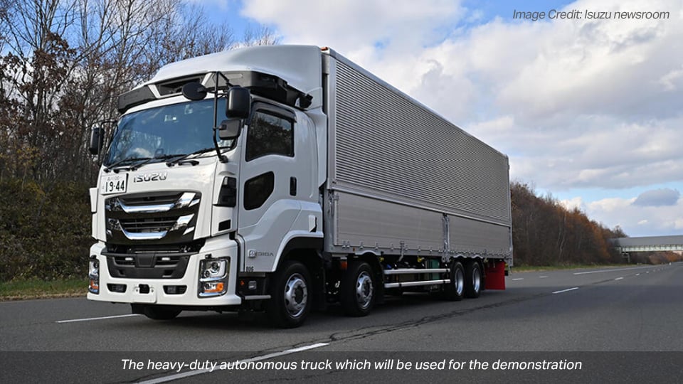 Isuzu ทดสอบรถบรรทุกอัตโนมัติ พร้อมลุย Level 4 ในปี 2028