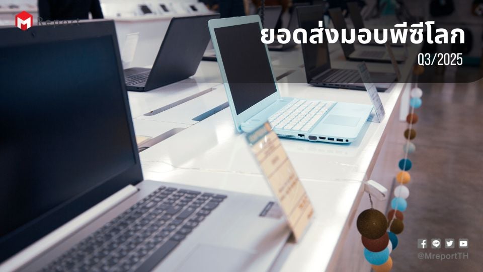 ยอดส่งมอบพีซีโลก Q3/2025 โต 8.1% รับรอบอัปเกรดก่อน Windows 10 หมดอายุ