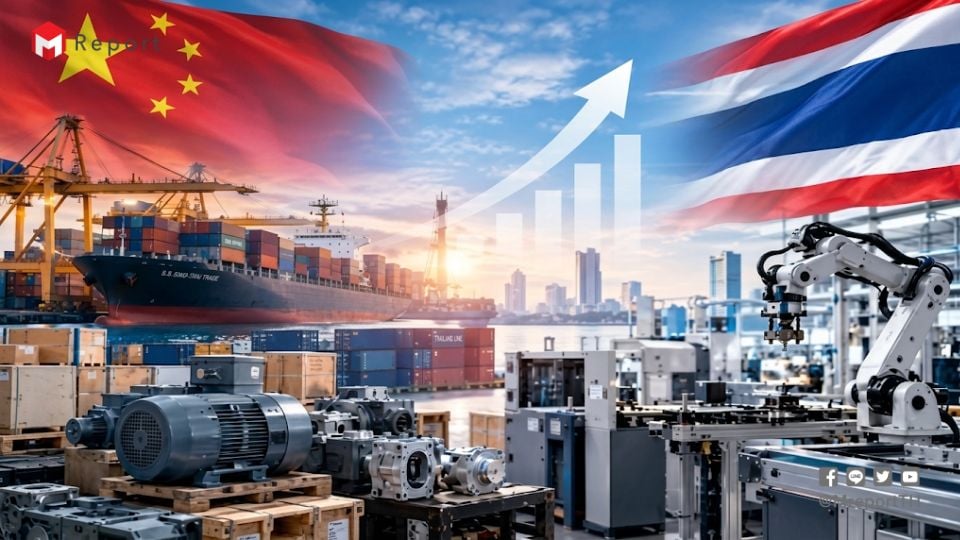 ไทยขาดดุลการค้าจีนพุ่ง 5.5 หมื่นล้านดอลลาร์ นำเข้าเพิ่ม 38.49% จับตา Supply Chain ไทย 