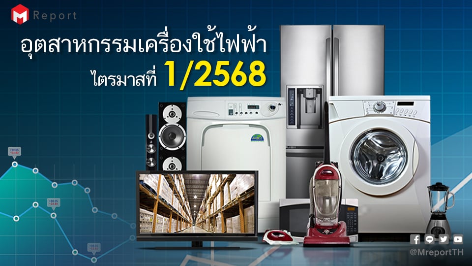 อุตสาหกรรมไฟฟ้าไตรมาสที่ 1 ปี 2568 ผลผลิตหดตัว 14.7%