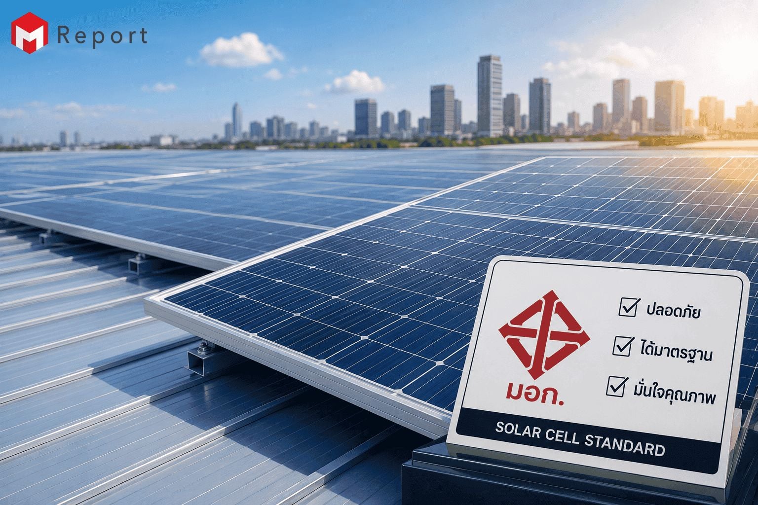 ก.อุตฯ ดัน มอก.โซลาร์เซลล์ หนุน Solar Rooftop ปลอดภัย–ได้มาตรฐาน