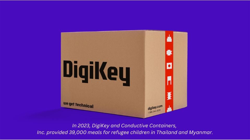 DigiKey and Conductive Containers Donate 39,000 Meals to Refugees in 2023