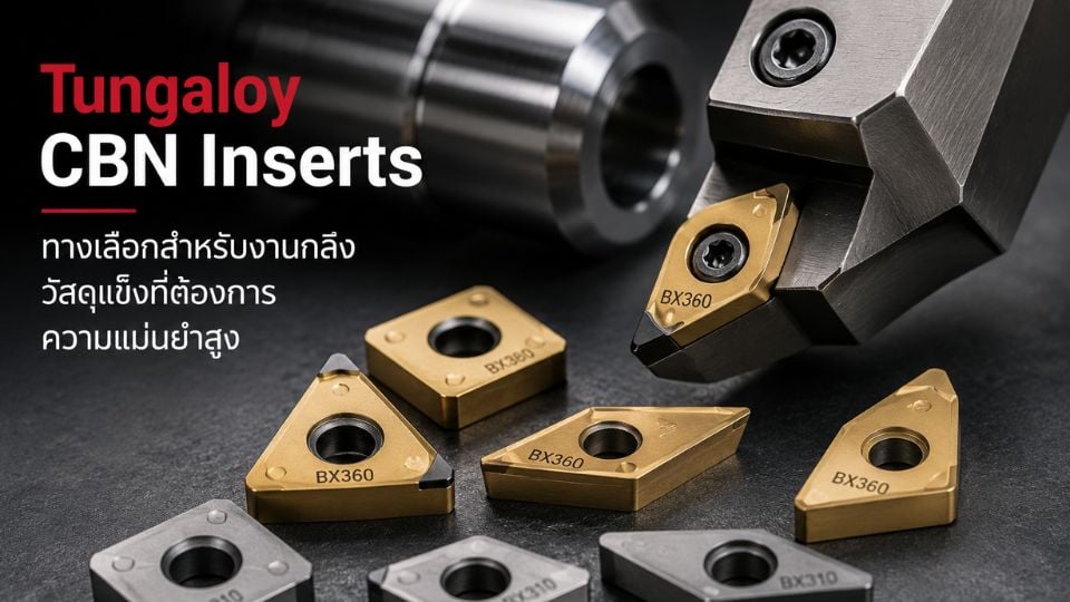 Tungaloy CBN Inserts | โซลูชันสำหรับ Hard Turning และ Hardened Steel