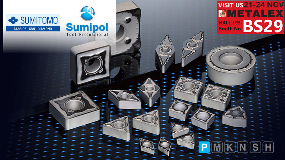 SUMITOMO-AC8025P เม็ดมีดงานกลึงเหล็กกล้า
