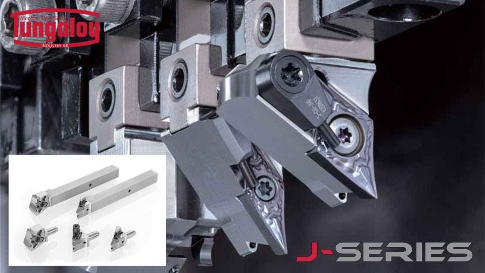 ชุดเครื่องมือกลึง J-Series ล่าสุดจากทังกาลอยด์ ช่วยเพิ่มกำลังการผลิตในงานที่ใช้เครื่องกลึงแบบสวิส