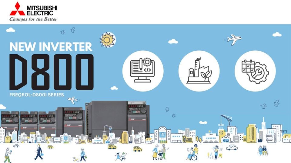 FR-D800 จาก Mitsubishi Electric – อินเวอร์เตอร์อัจฉริยะเพื่อโรงงานประหยัดพลังงาน