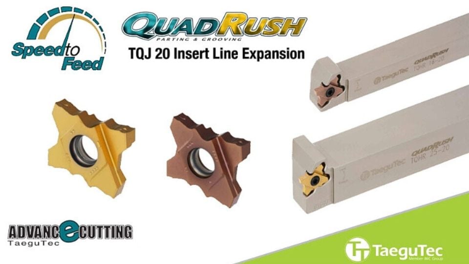 TaeguTec Expands TQJ 20 Insert Line for Versatile Machining