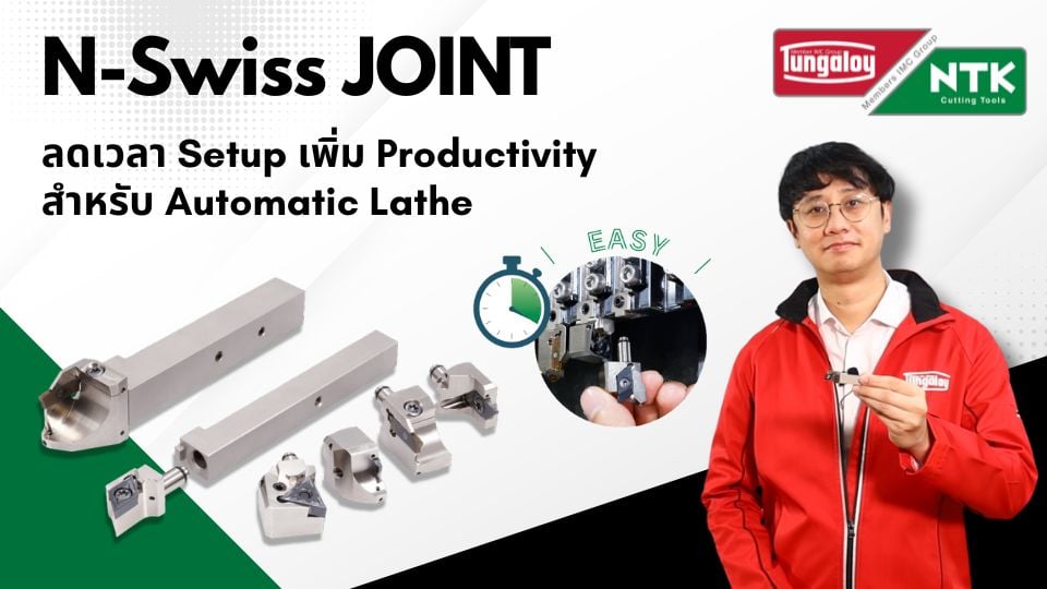 Tungaloy-NTK N-Swiss Joint modular tool for automatic lathe