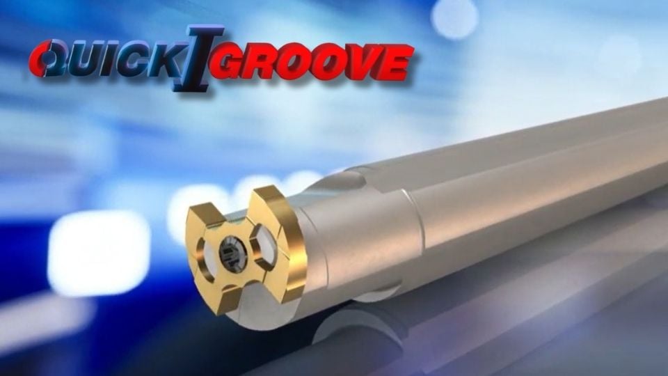 ISCAR Quick-I-Groove เม็ดมีด 4 คม กลึงร่องและกลึงภายในอย่างแม่นยำ | วิดีโอ