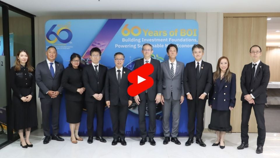 บีโอไอเผยลงทุนญี่ปุ่นปี 2568 พุ่งกว่า 1 แสนล้านบาท ดันไทยสู่ฐานนวัตกรรมอาเซียน