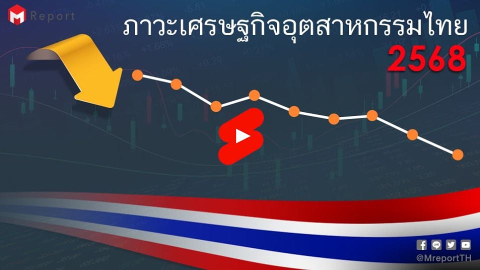 ภาวะเศรษฐกิจอุตสาหกรรมไทยปี 2568 ชะลอ | สศอ.คาด MPI ฟื้นปี 2569