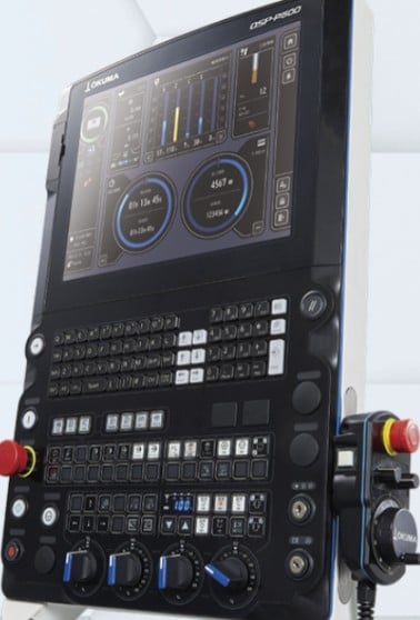 ระบบ CNC OSP-P500 และ AI machine diagnosis ของ OKUMA MU-500V III