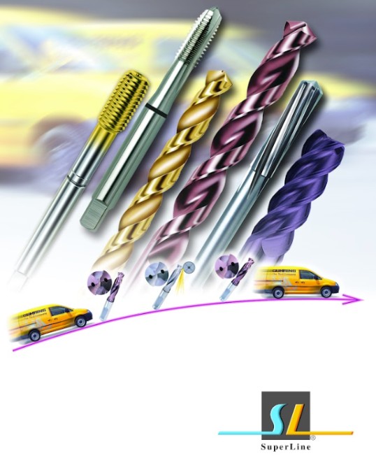 SuperLine hydraulic chuck tool holder from Gühring for CNC machining with high precision and vibration damping