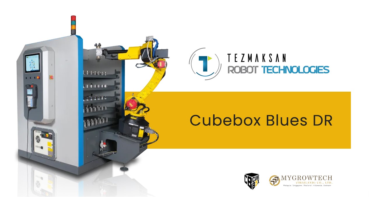 Mygrowtech, Pick and Place Robot, หุ่นยนต์หยิบวาง, หุ่นยนต์หยิบจับชิ้นงาน, หุ่นยนต์หยิบของ, หุ่นยนต์หยิบสินค้า, หุ่นยนต์โลจิสติกส์, หุ่นยนต์อุตสาหกรรม, Industrial Robot, Scara Robot, Delta Robot, Cubebox