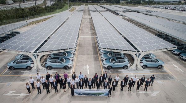 โครงการ “SAIC MOTOR-CP Solar Carpark” MG WHAUP