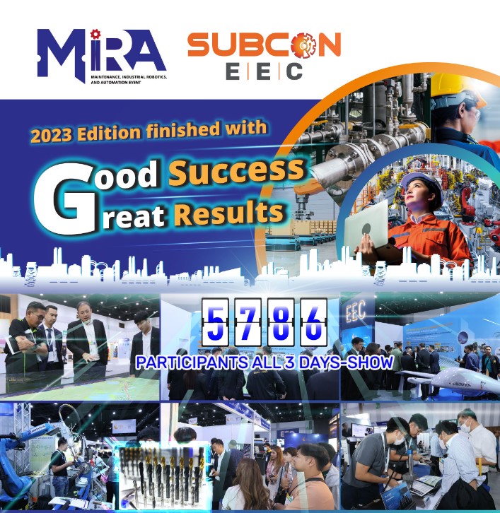 MIRA and SUBCON EEC 2023, Informa Markets, Exhibition, Seminar, EEC, Business Matching, Robot, Automation, Industrial Robotics, Maintenance, สัมมนา