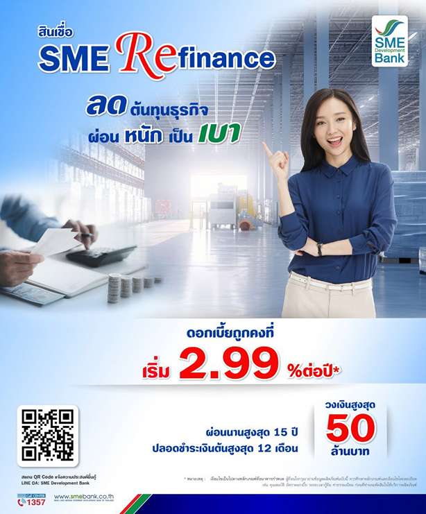 SME D Bank, SME, สินเชื่อ SME, สินเชื่อธุรกิจ, Soft Loan, ลดต้นทุน