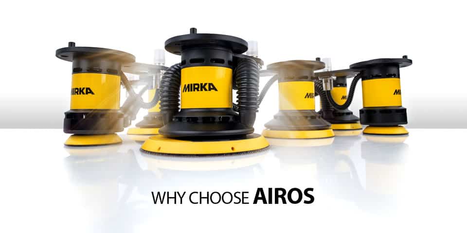 Mirka AIROS เครื่องขัดไฟฟ้าอัจฉริยะเครื่องแรกสำหรับหุ่นยนต์ในอุตสาหกรรม, เทคโนโลยีการขัดโลหะ Factory Max, แฟ็คทอรี่ แม๊กซ์